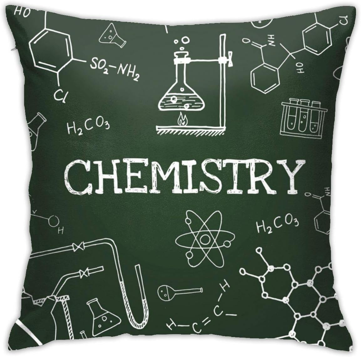 NOT Chemistry Science Plush Soft Solid Decorative Square Throw Pillow Covers Set