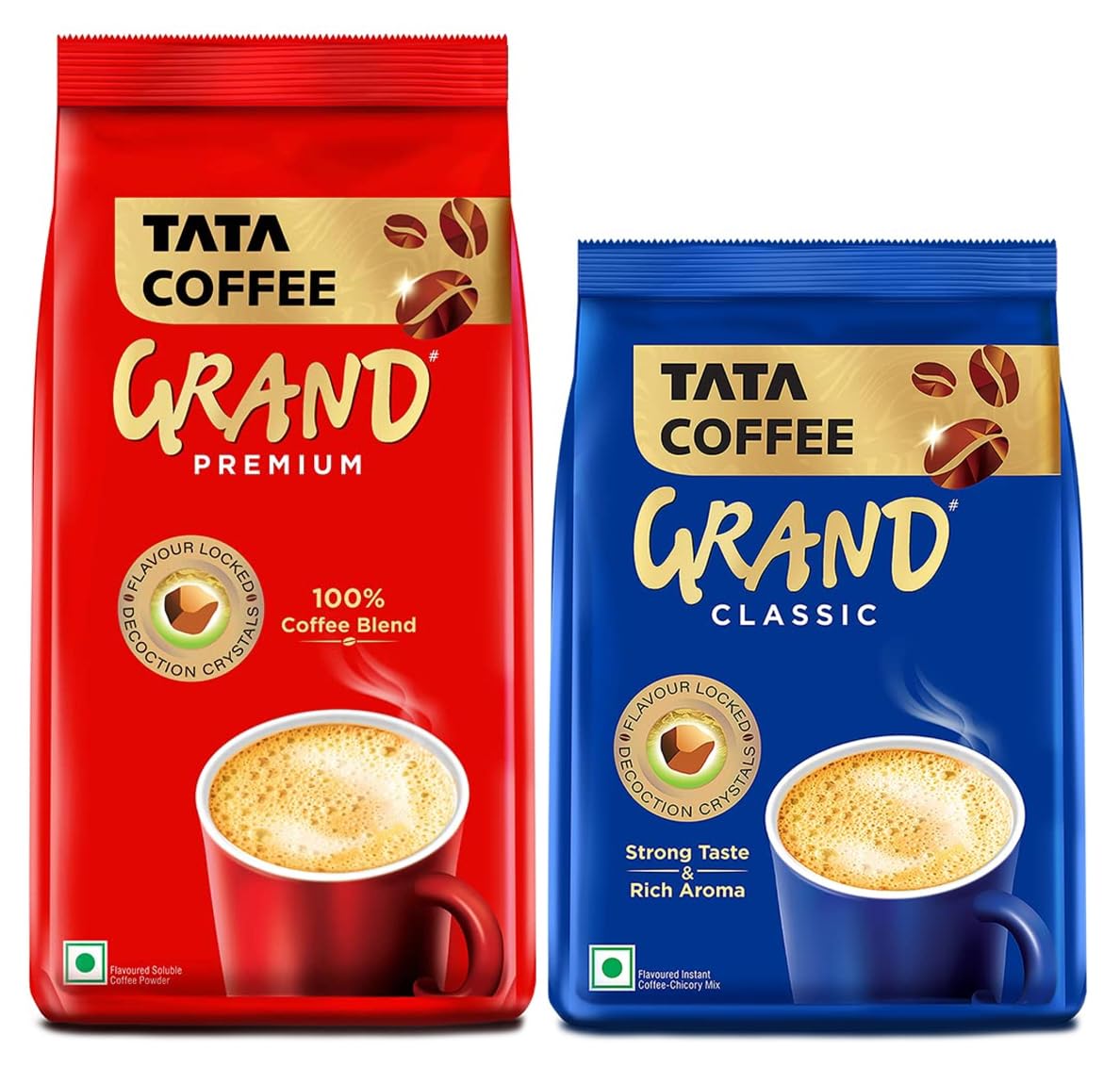 Tata Coffee Grand Premium Instant Coffee 200G Pouch, Bag, Powder