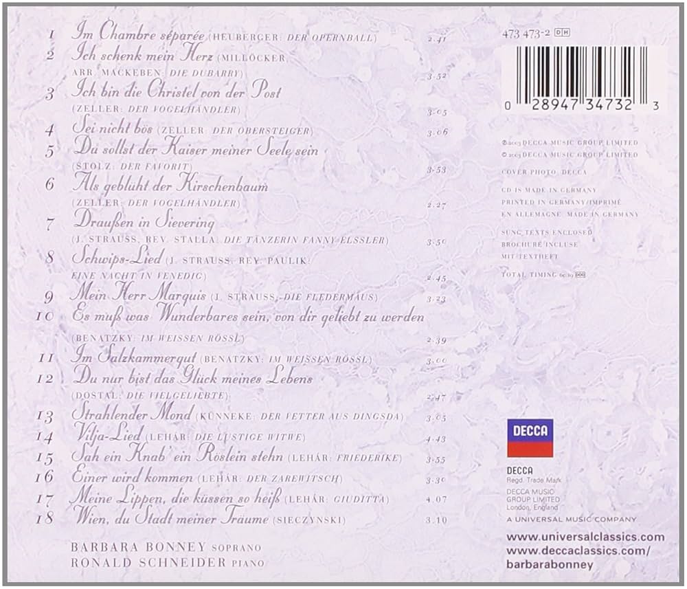 ジュリア・ミゲネス　魅惑のウィンナ・オペレッタの調べ クラシック音楽 | リスニングルーム | ウィーン・オペレッタを歌う