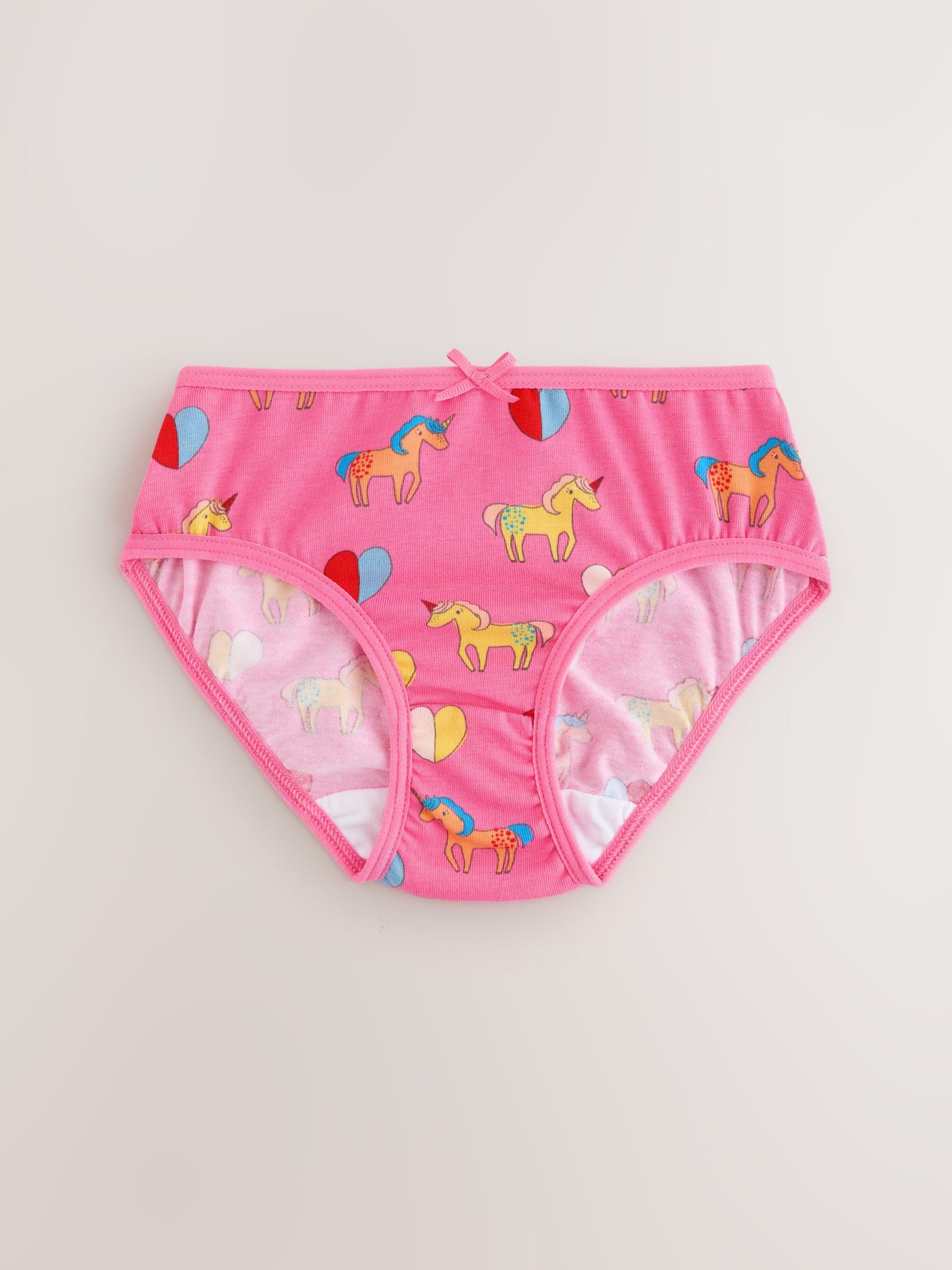 NEXT Mädchen Geblümte Slips, 7er-Pack