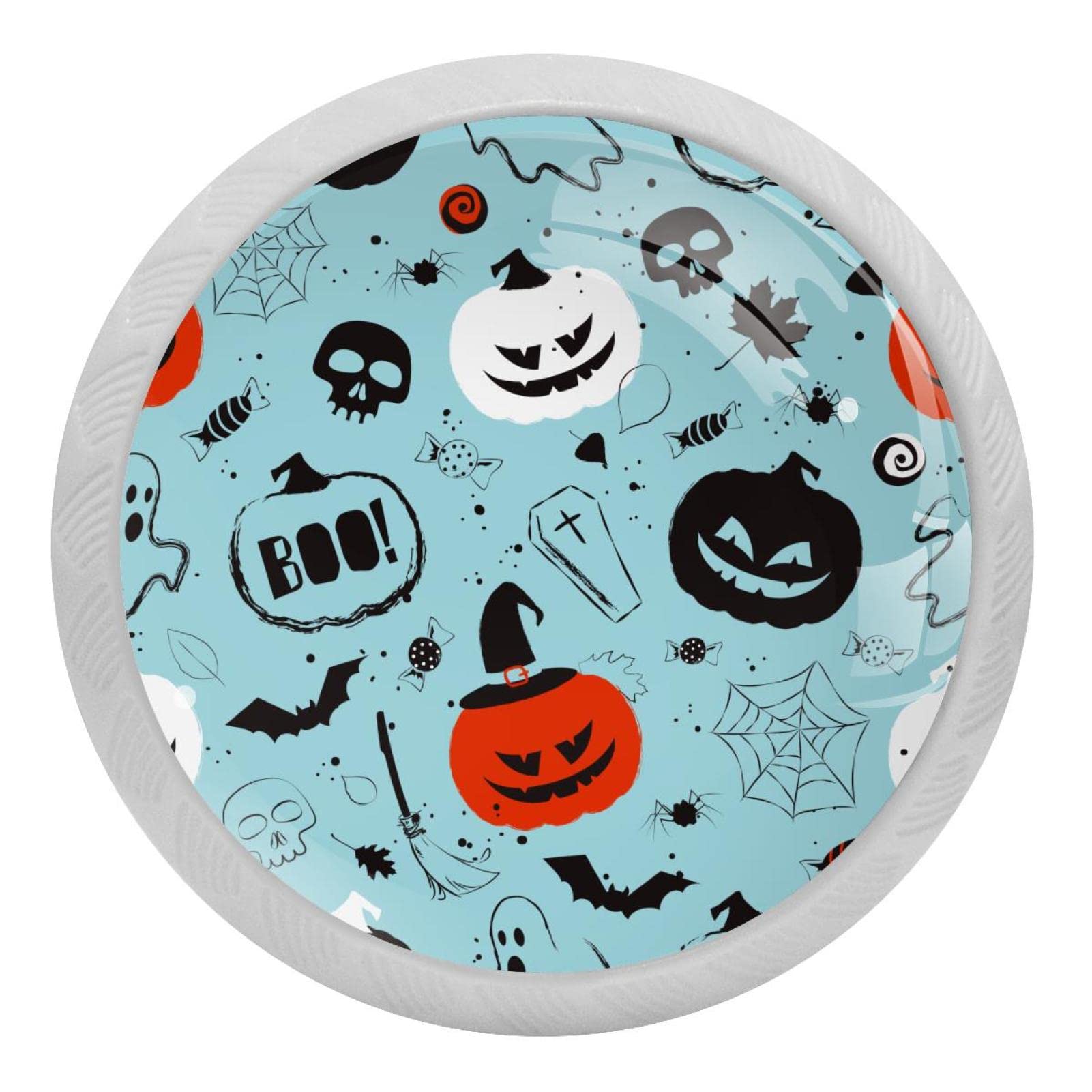 Boutons de meuble Halloween fluorescents pour chambre et cuisine