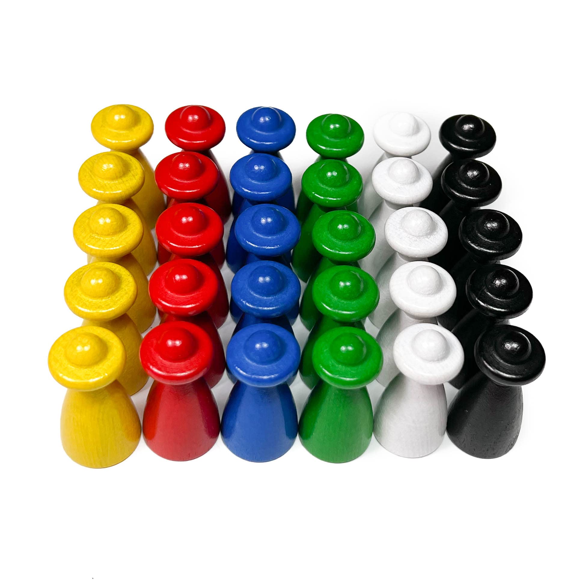 Spieltz Personaggi da gioco – grandi coni in legno, 19/40 mm (blu, 50 pezzi