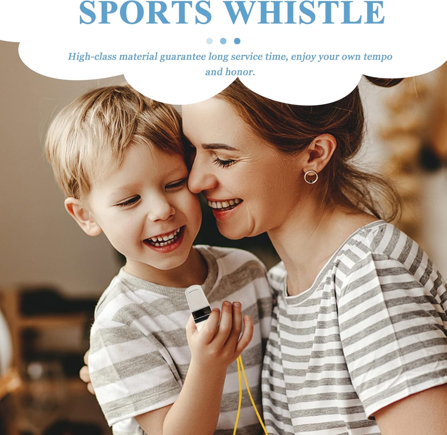 4pcs Professional Referee Whistle Portable Multi-Function Whistle Lanyard for Sports Emergency and Animal Training