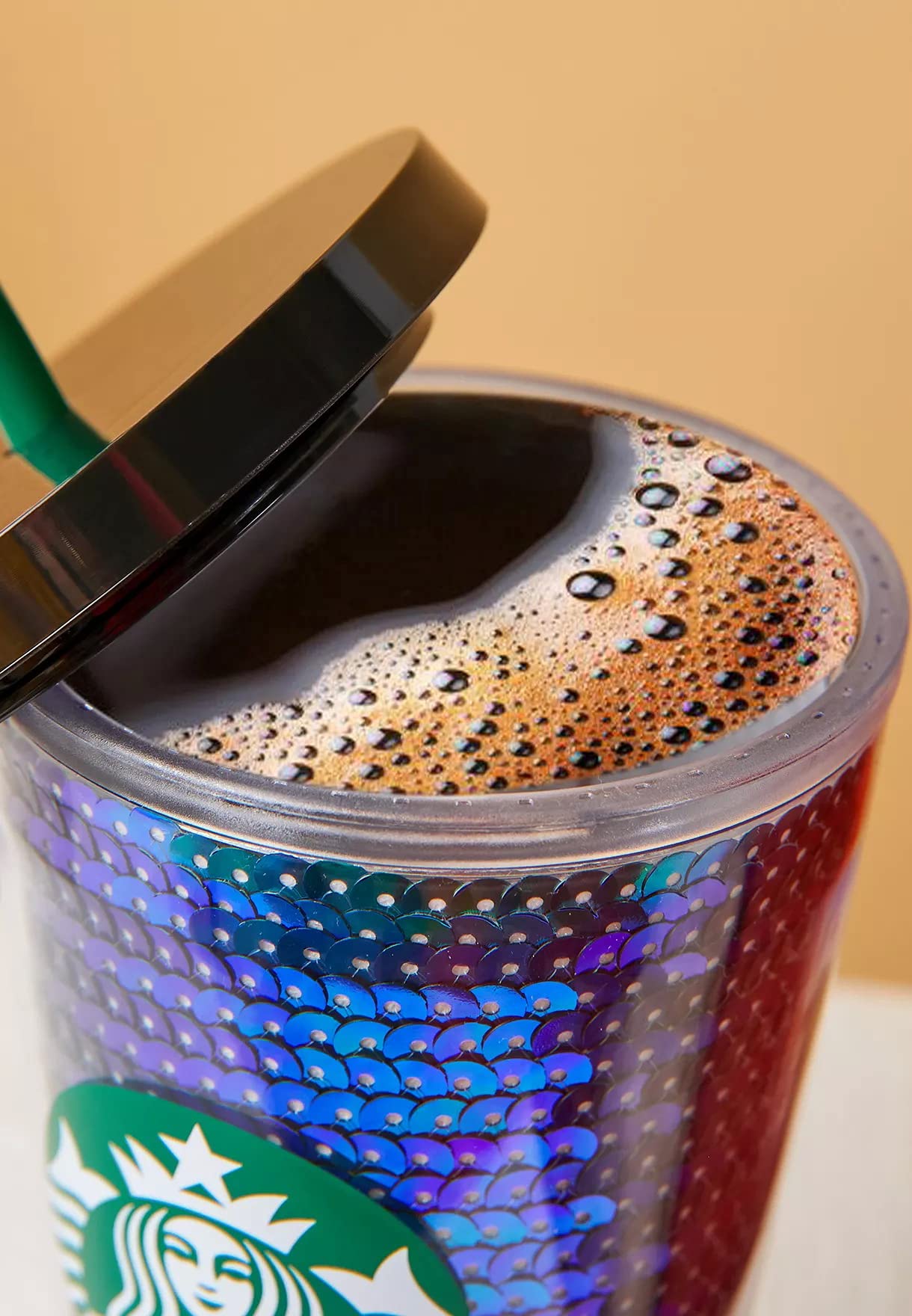Starbucks Cold Cup Green Sequins 16oz (473ml) : Amazon.ae: Kitchen