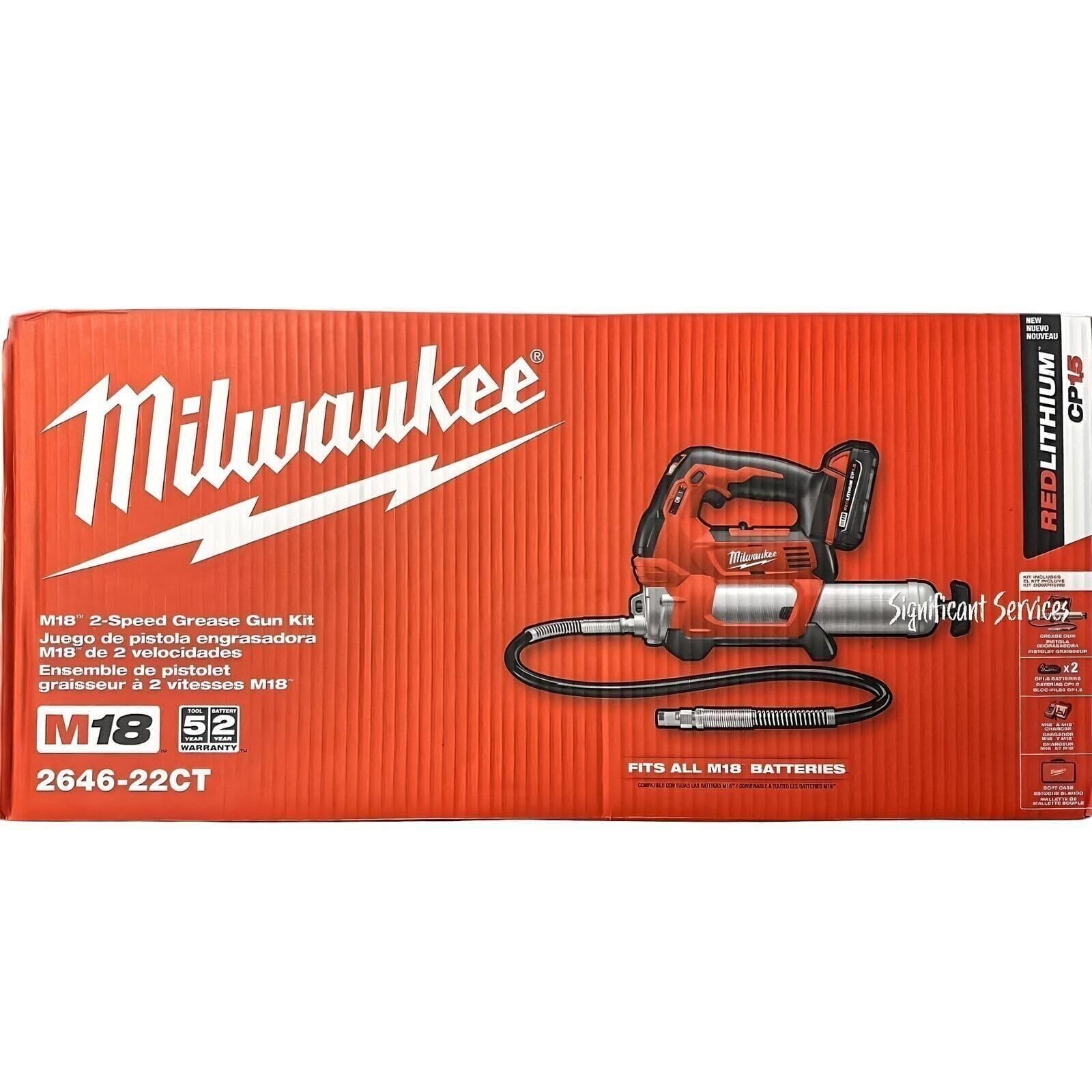 Milwaukee 2646-22CT M18 Grease Gun