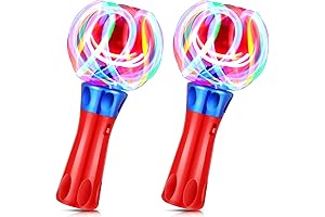 Hungdao 2 Pieces Light Spinner Toy - Sensory Toy Set for Game Party Favors