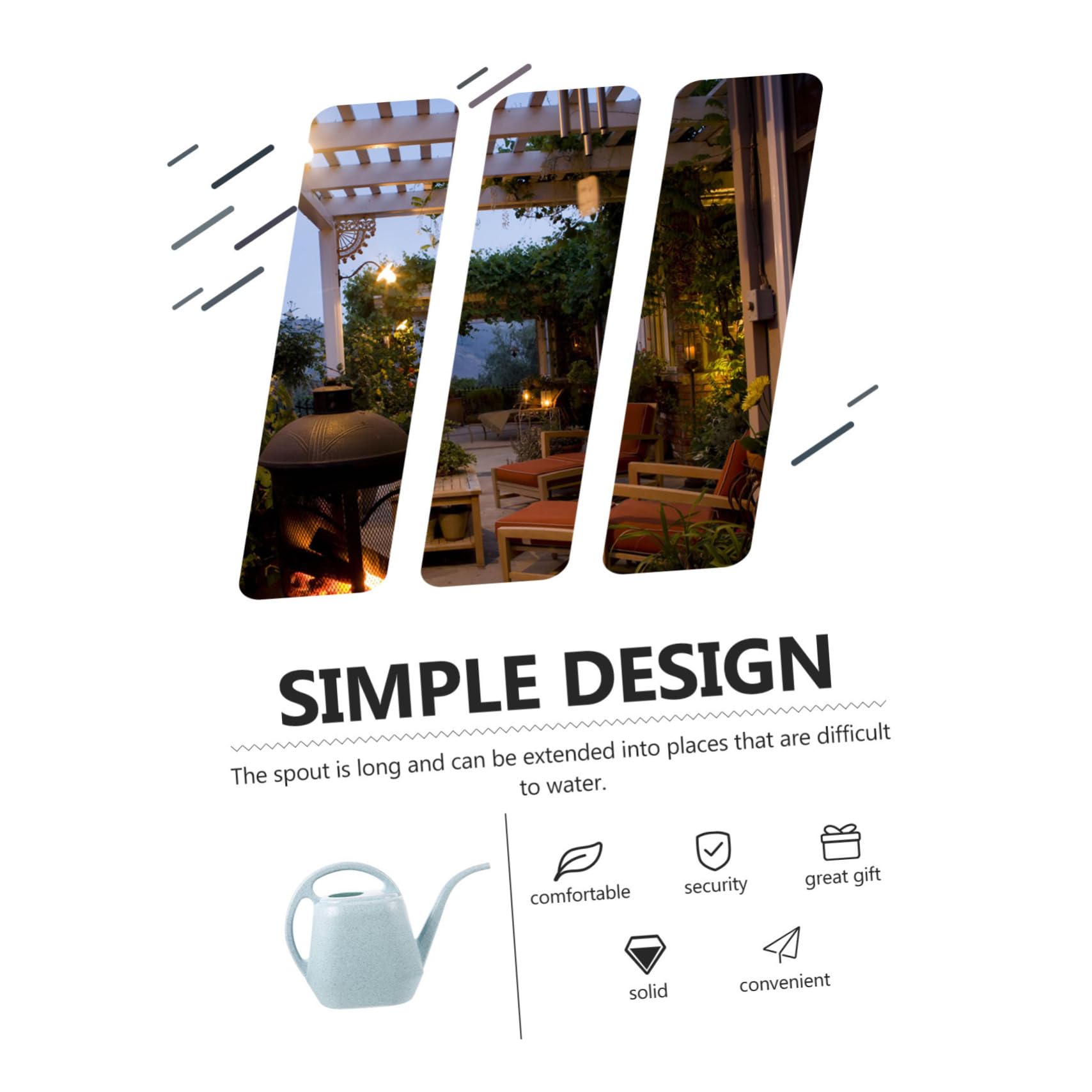 2piezas Regadera De Plástico para Jardinería Diseño De para Suculentas y De Interior y Exterior Ligera y