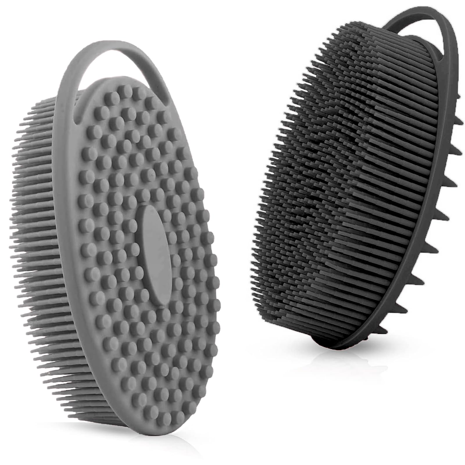 RamPula Silicone Body Scrubber, Silicone Loofah, Bath Cleaning Scrubber, Shower Sponge Glove