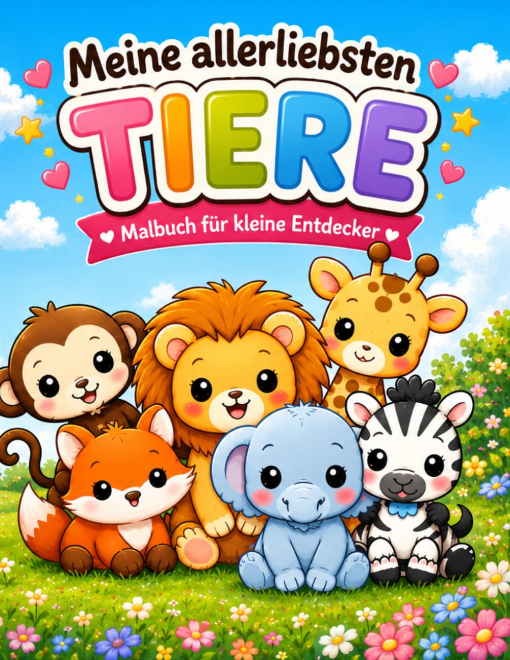 Meine allerliebsten Tiere: Malbuch für kleine Endecker