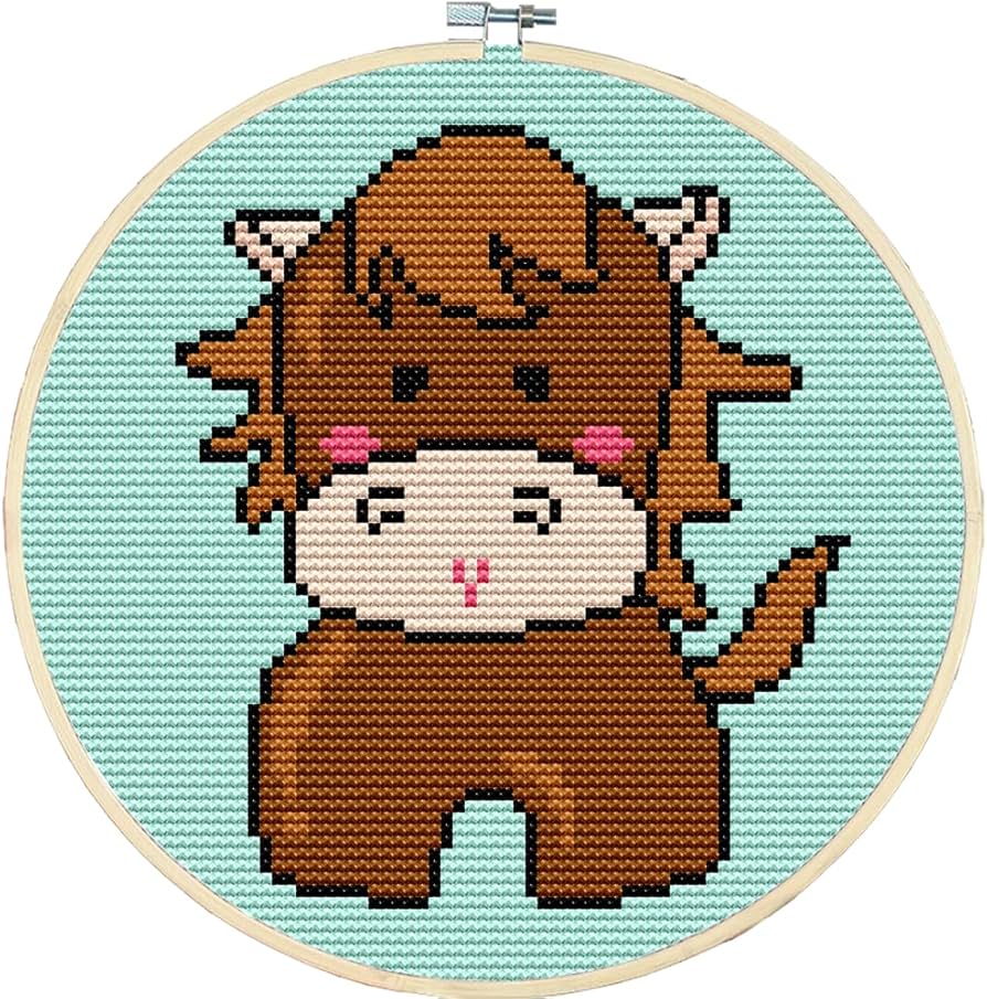 Amazon | Awesocrafts クロスステッチキット Qバージョンの干支馬 11CT Amazon | Awesocrafts クロスステッチキット Qバージョンの干支馬 11CT