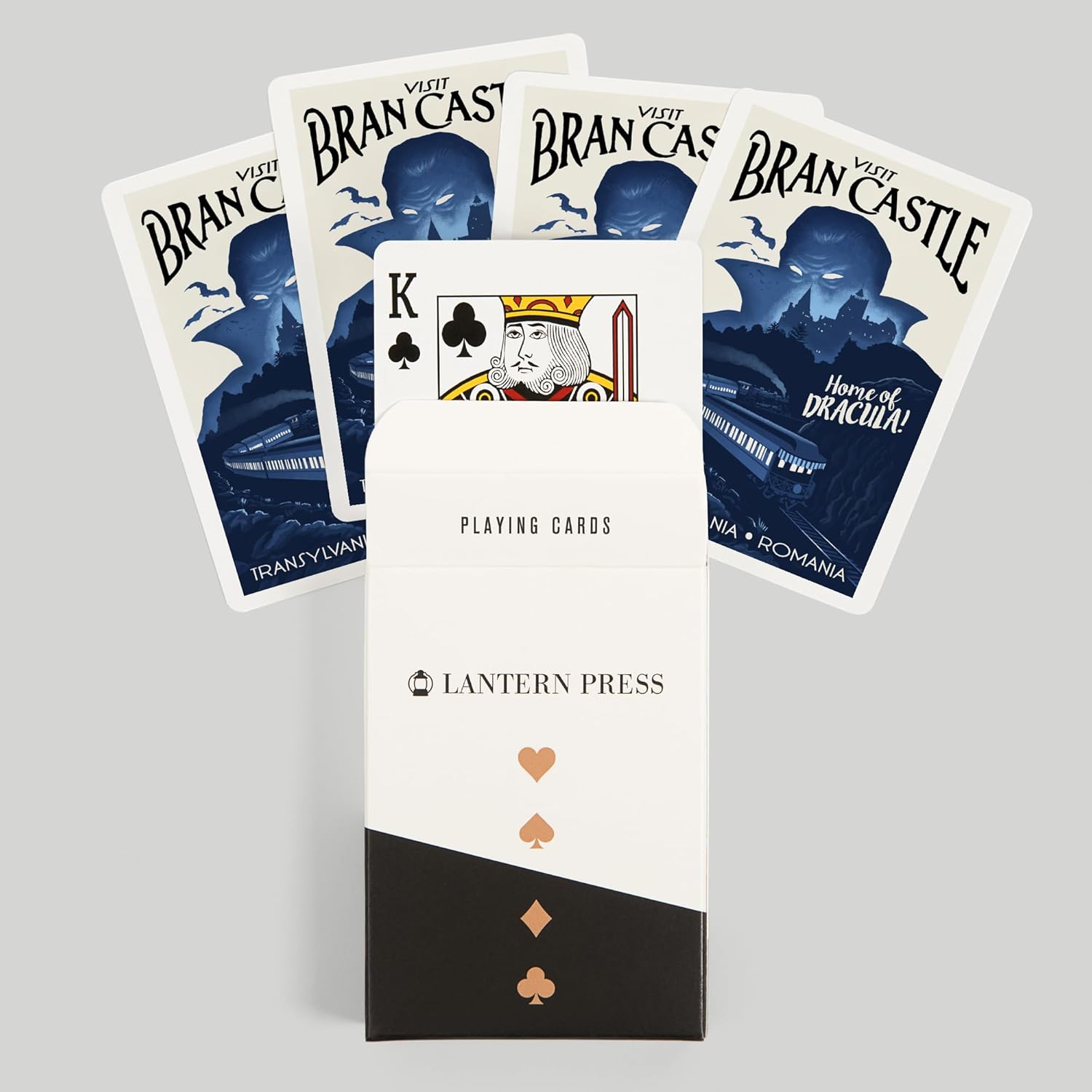Lantern Press Transylvania, Romania, Bran Castle, Home of Dracula, 52 Playing Cards for Adults, Poker Size Card Deck