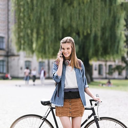 Miniatura 8 de NZII Riñonera deportiva, para hombres y mujeres, bolsa ligera, para correr, ciclismo, senderismo, viajes, Y9B Azul, talla única , Corredores