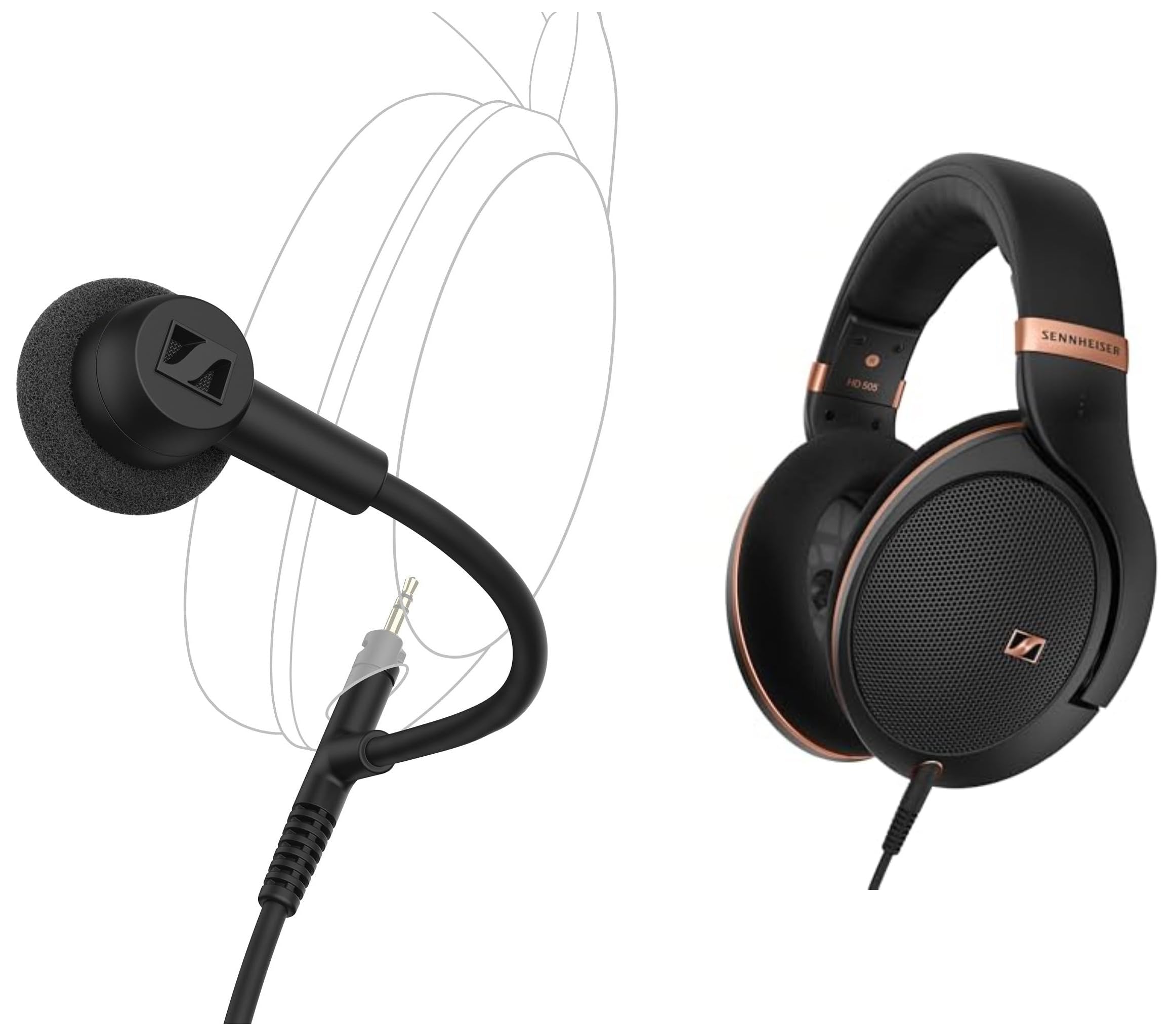 Amazon.com: Sennheiser HD 505 Headphones + 500 BAM Microphone Amazon.com: Sennheiser HD 505 Headphones + 500 BAM Microphone