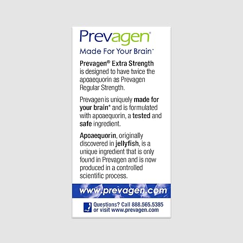 Miniatura 11 de Prevagen - Mejora la memoria: fuerza extra, 0.00070 onzas, 30 masticables, mezcla de bayas con Aequorina y vitamina D. Suplemento para una mejor