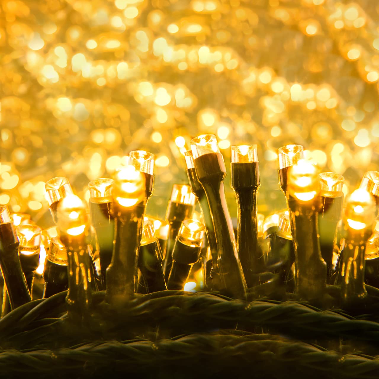 20M 200LED Warmweiß Lichterkette Weihnachtsbaum - Lichterketten mit Stecker, Weihnachtsbaum Lichterkette für Außen & Innen, IP44 Wasserdicht, Ende an Ende Verbindbar, 8 Lichtmodi & Speicherfunktion