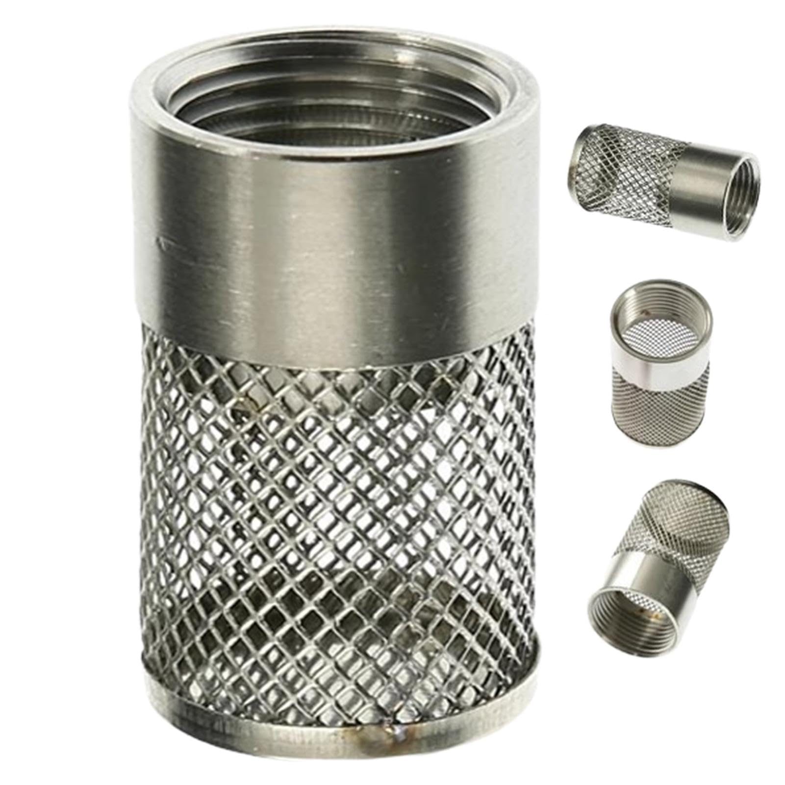 Filtro Per Tubo Aspirazione DBAILY - 5 Pezzi In Acciaio Inox, Doppio Strato, Per Pompe Acqua - Foto 3