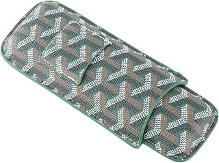 Tbest 2本用シガーケース カッター付き トラベルレザーデザイン (Green)
