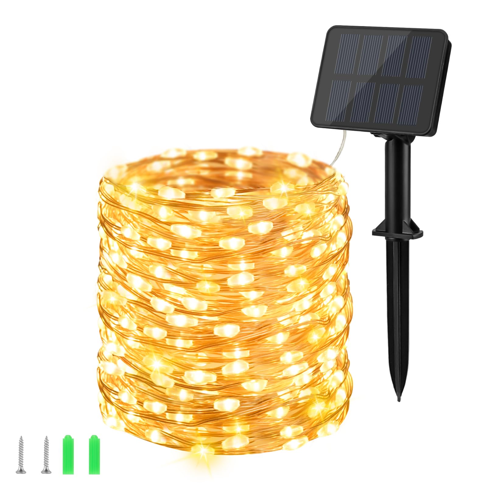 Dalugo LED イルミネーションライト ストリングライト ストレート クリスマスツリーライト 20M 200LED 複数連結可 8点灯モード 記憶/タイマー機能 クリスマス飾り イルミネーション クリスマス電 Dalugo LED イルミネーションライト ストリング