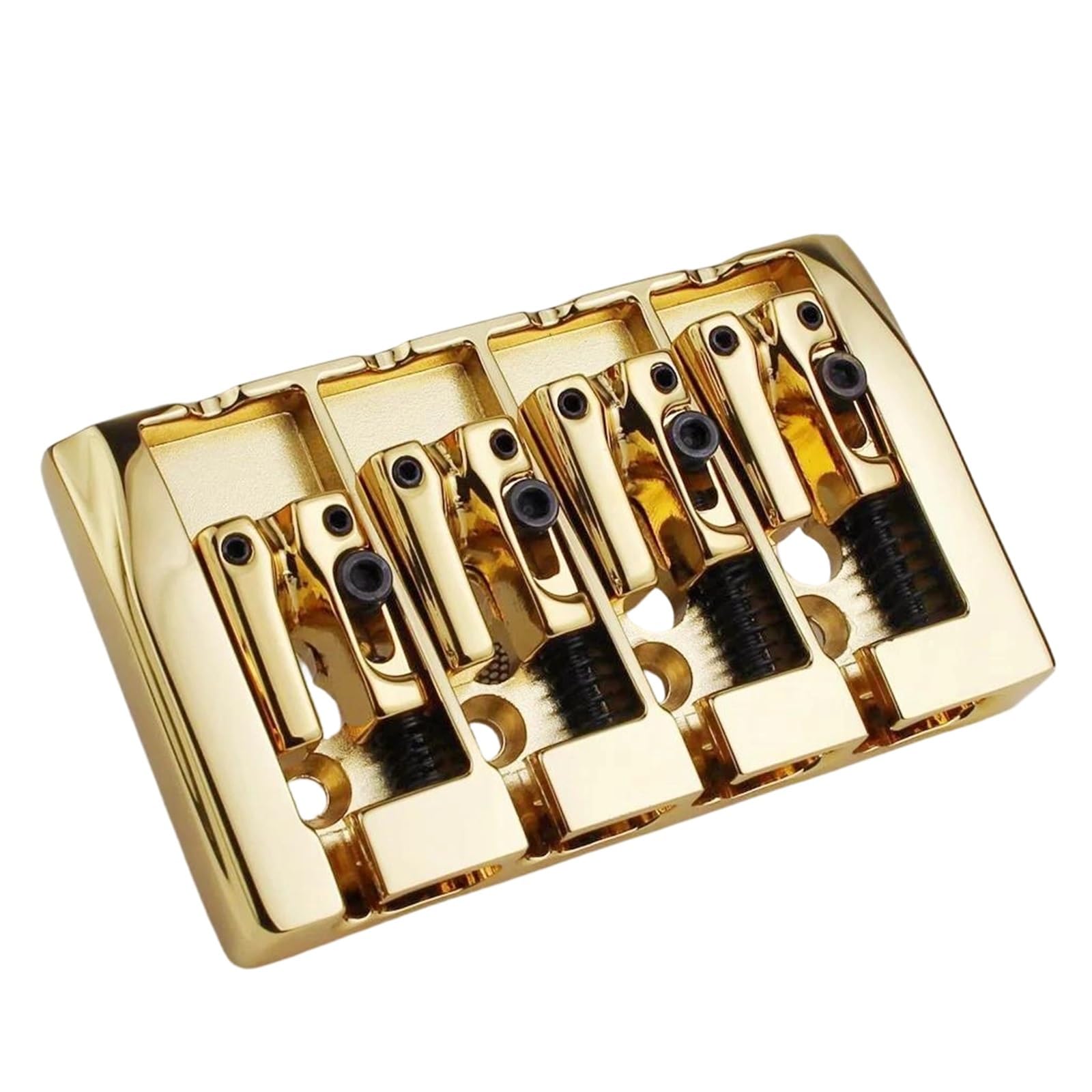 4 Strunowy Mostek Z Elektryczną Gitarą Basową Profesjonalne Akcesoria Do Instrumentów Muzycznych(Gold)