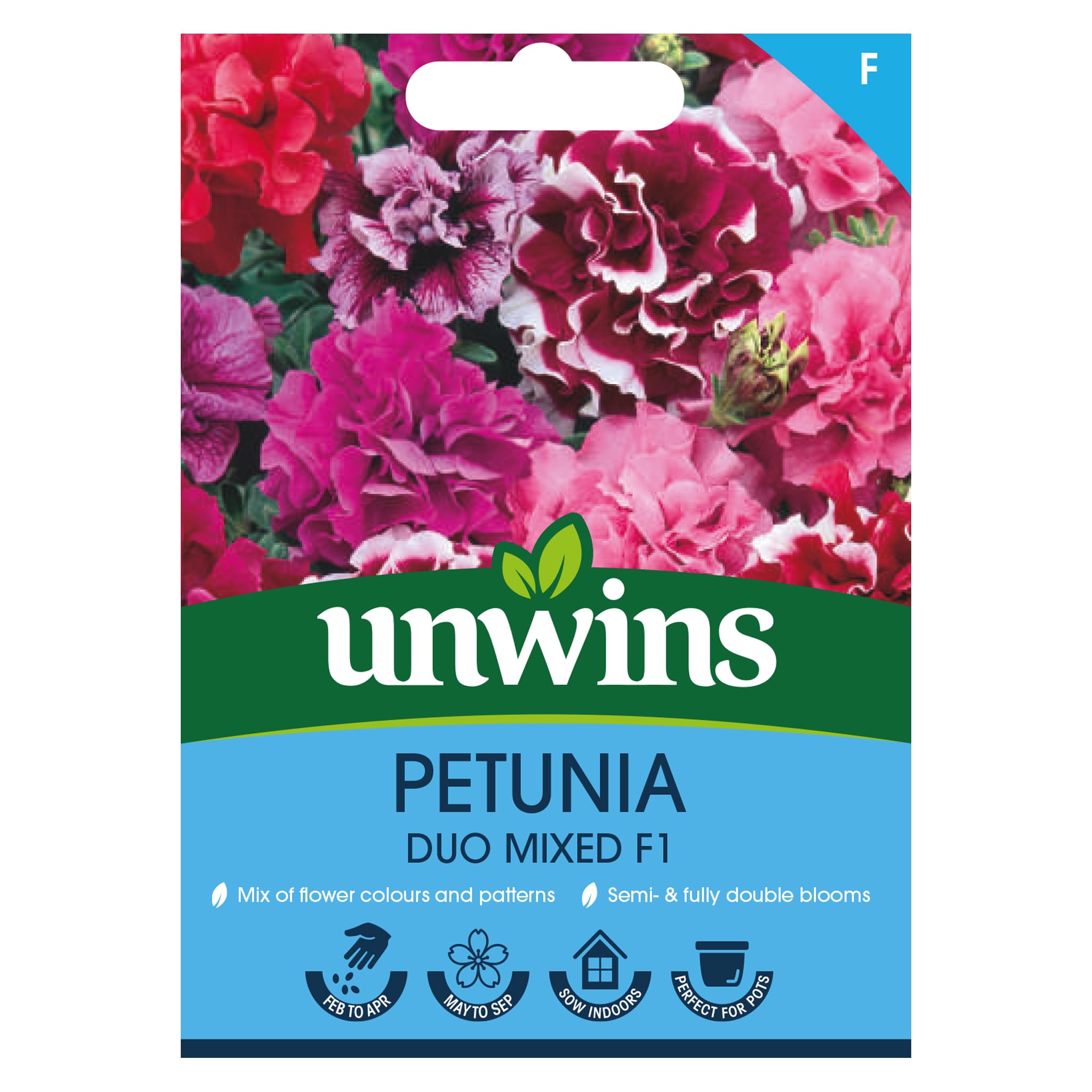 Unwins Petunia Duo Mix F1 Seeds