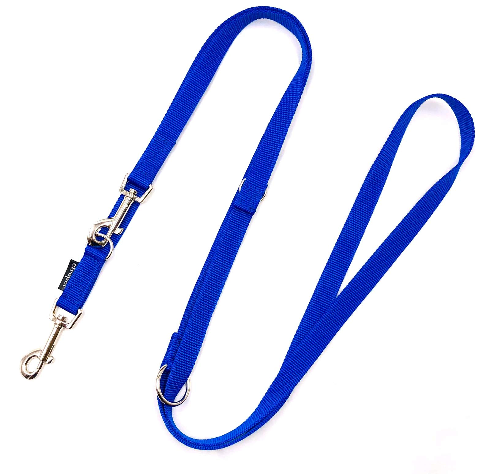Hundeleine Doppelleine verstellbar 2m / 2,40m / 2,80m / 3,50m / 5m große Hunde 20mm/25mm (Königsblau 25mm, 2,00m)