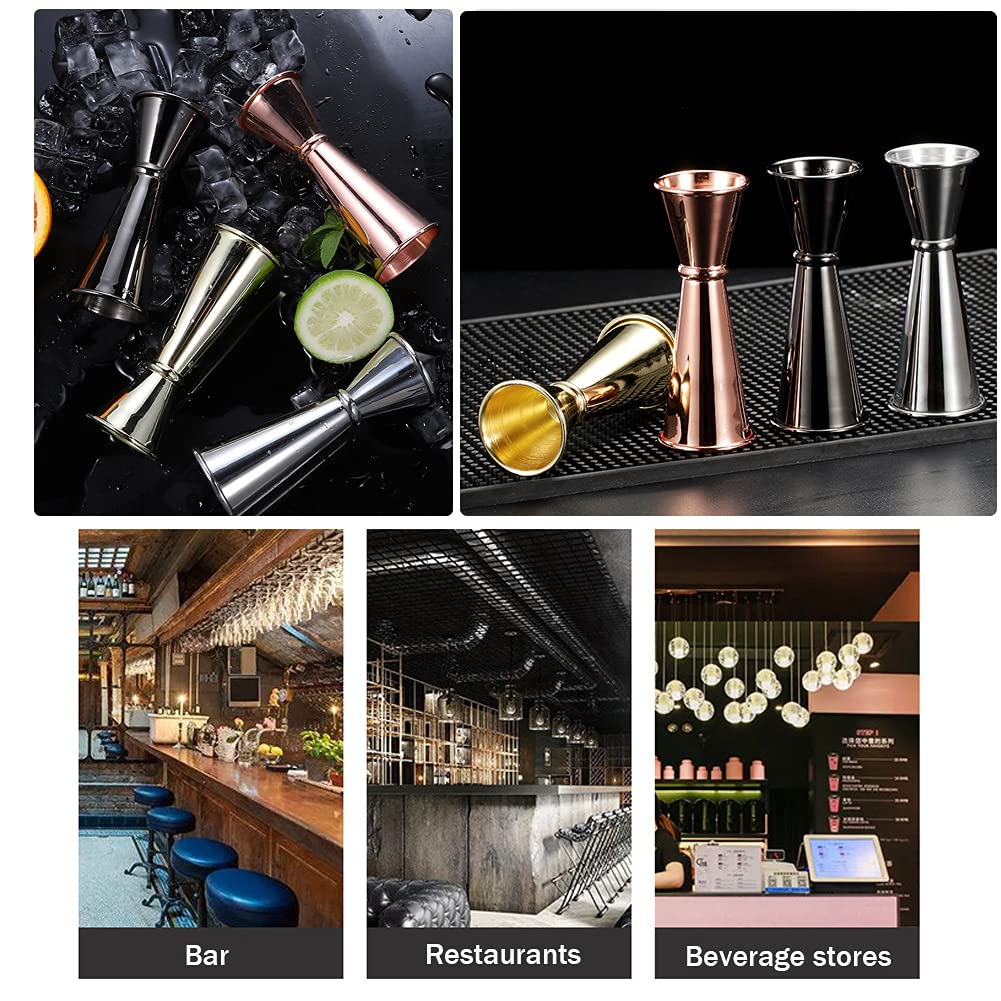 1 Pack Double Cocktail Jigger,Bar Jiggers with Measures(Rose gold) — Amazon image 6