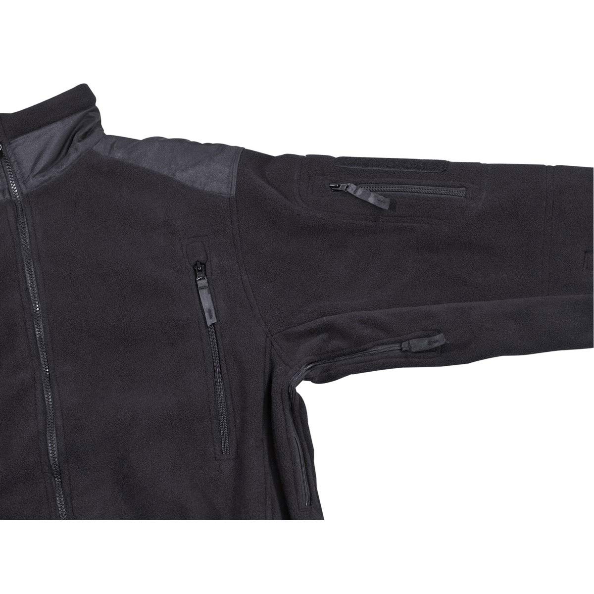 MFH Herren Heavy Strike Fleece Jacke Schwarz