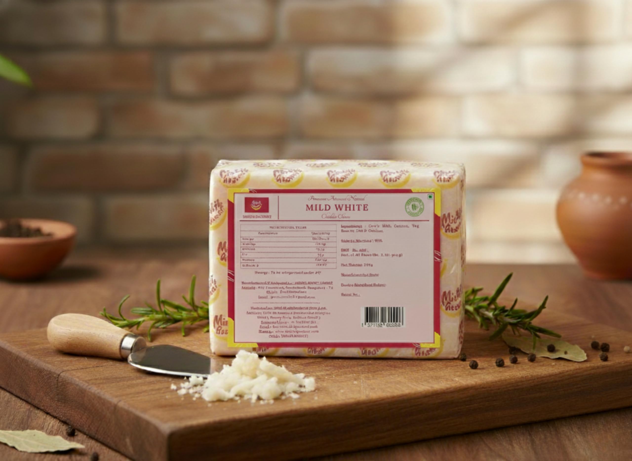 MISHTI GOURMET ARTSANAL MILD CHEDDAR CHEESE 200G