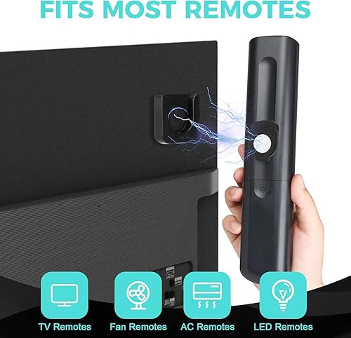 Miniatura 5 de 6-Piece Magnetic Remote Control Holder Wall Mount - Self Adhesive Suitable for Tv Backside as Well as Tv Fan and Air Conditioner Remote Controls