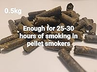 Vista 8 de SMOKRITE Pellets de madera de romero para parrillas ahumadoras, pellets de madera dura natural para parrillas al aire libre, ahumar, asar, quemar