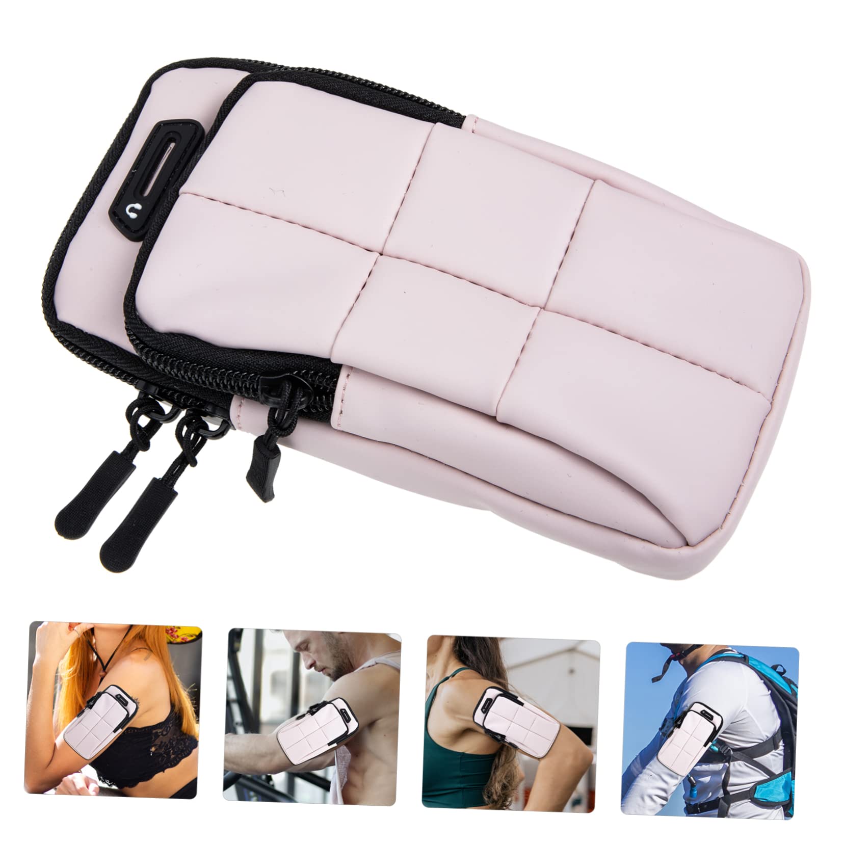 Gadpiparty 3piezas Bolsillo De Brazalete para Teléfono Funda Deportiva Transpirable para Correr y Ejercicio Soporte Móvil para Brazo