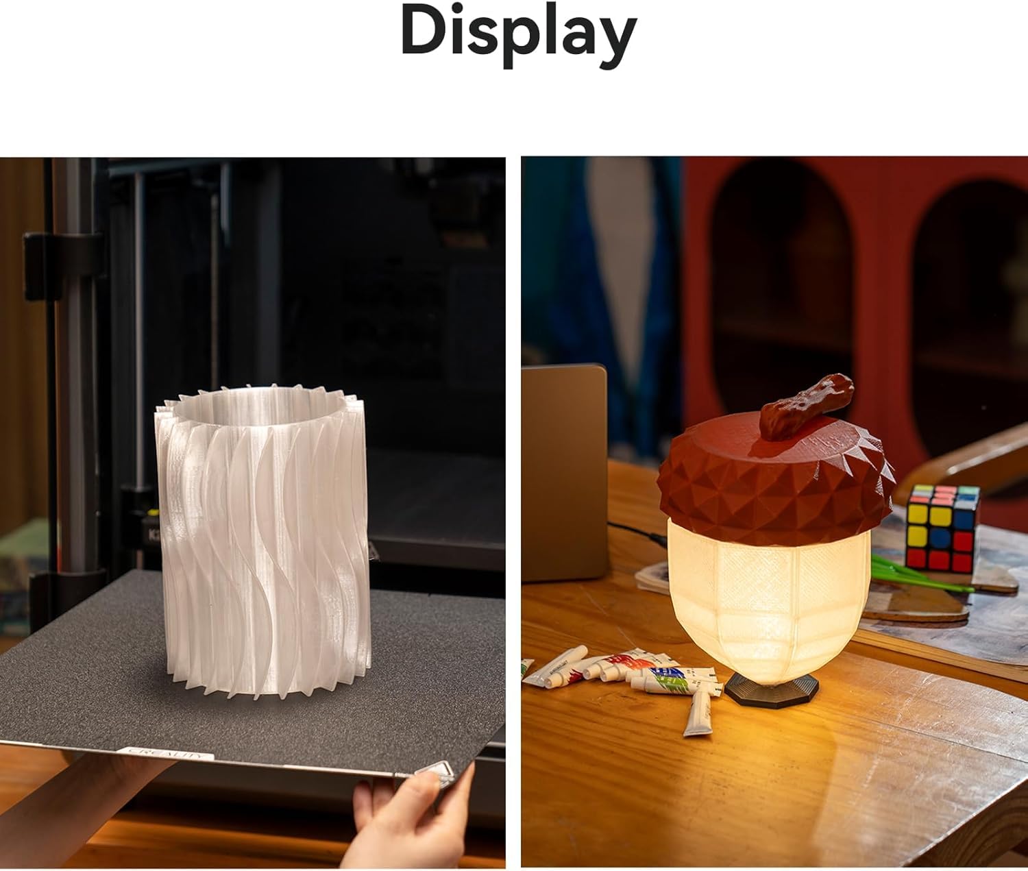Creality Filamento per stampante 3D, filamento ad alta resistenza al calore, trasparente, facile da stampare, bassa deformazione, bobina da 1 kg, trasparente