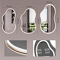 Vista 113 de WTTY LED Bathroom Mirror 32"x32" with Backlit and Front Light,Stepless Dimmable LED Mirror for Bathroom,Anti-Fog Lighted Bathroom Vanity Mirror