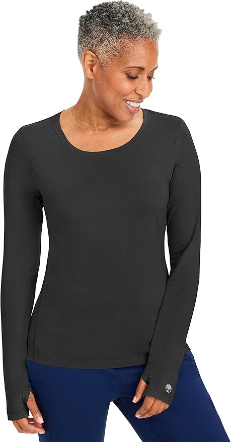 Healing Hands Comfortable Under Scrubs for Women Knits Women's Medical Long Sleeve Scrub Tee 5051 Mackenzie