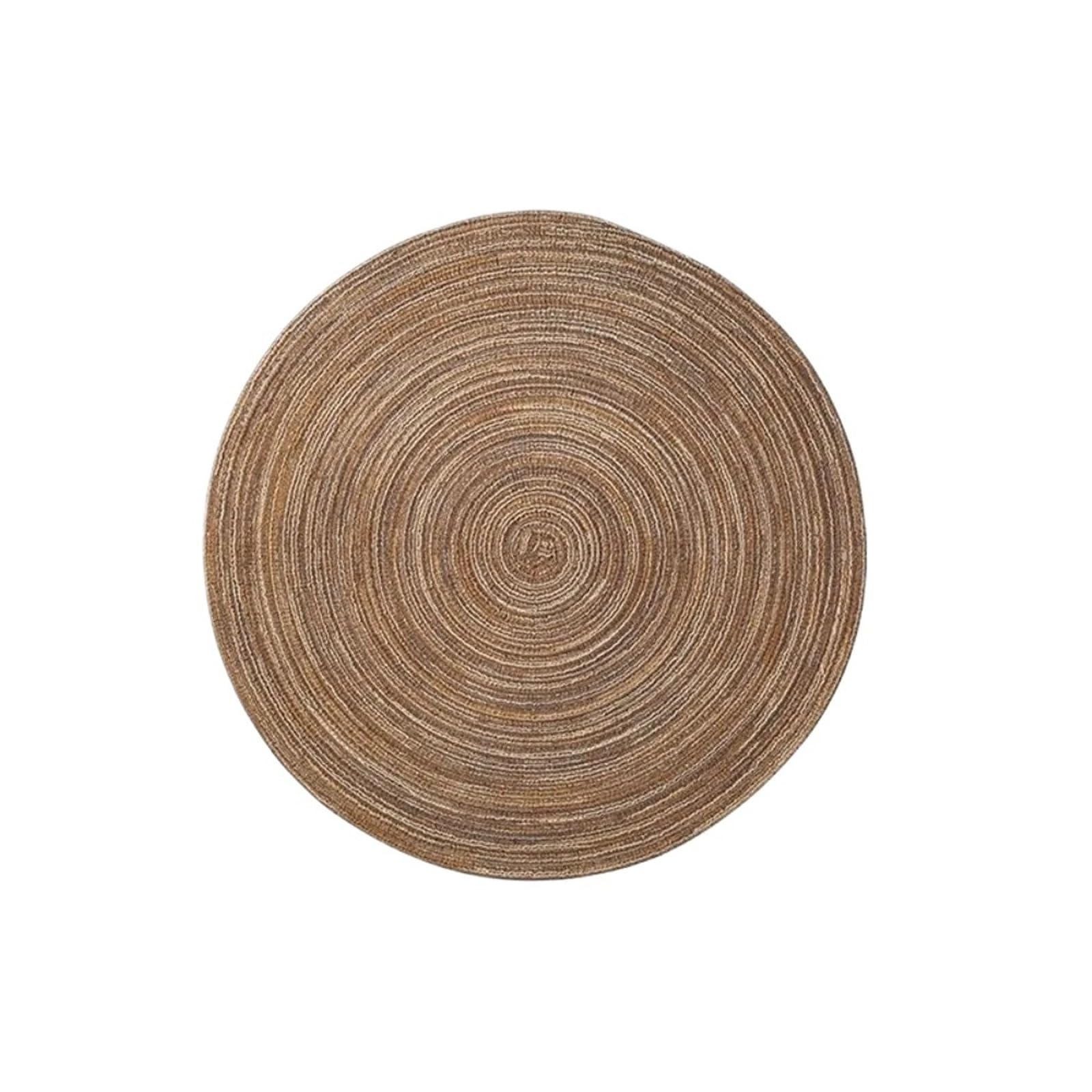 Oval Table Mats Rope Cotton Braided Oval Placemats Table Mats Washable Coasters Kitchen(Color1)