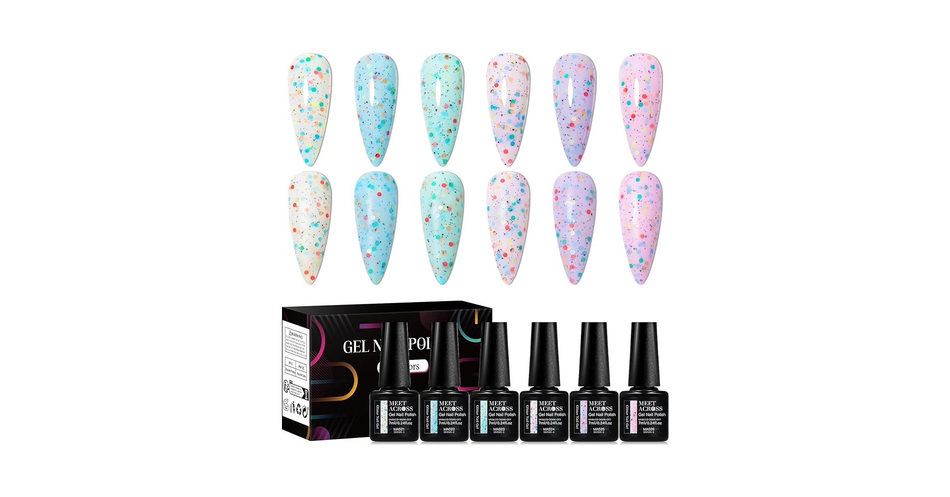 Amazon.com : Yogurt Gel Polish Kit : Nail trend color, 6