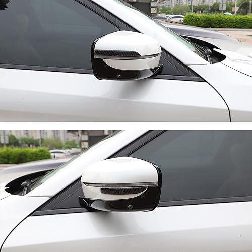Miniatura 6 de TOMALL Adhesivos de fibra de carbono para retrovisor del coche, antiarañazos, protectores de borde universales para puerta de coche, protectores de