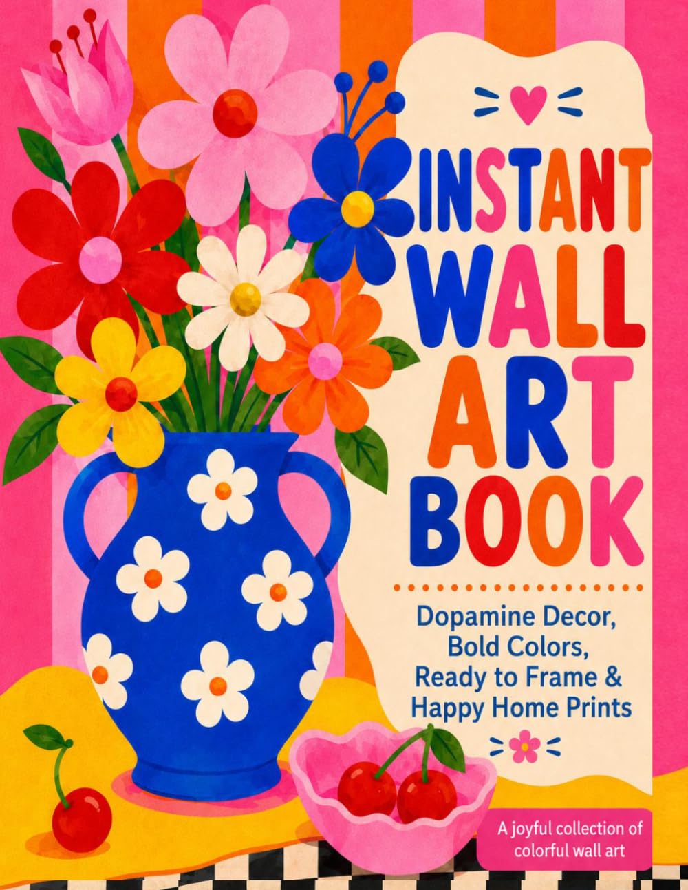 Instant Wall Art Dopamine Decor: Bold Colors, Ready to Frame