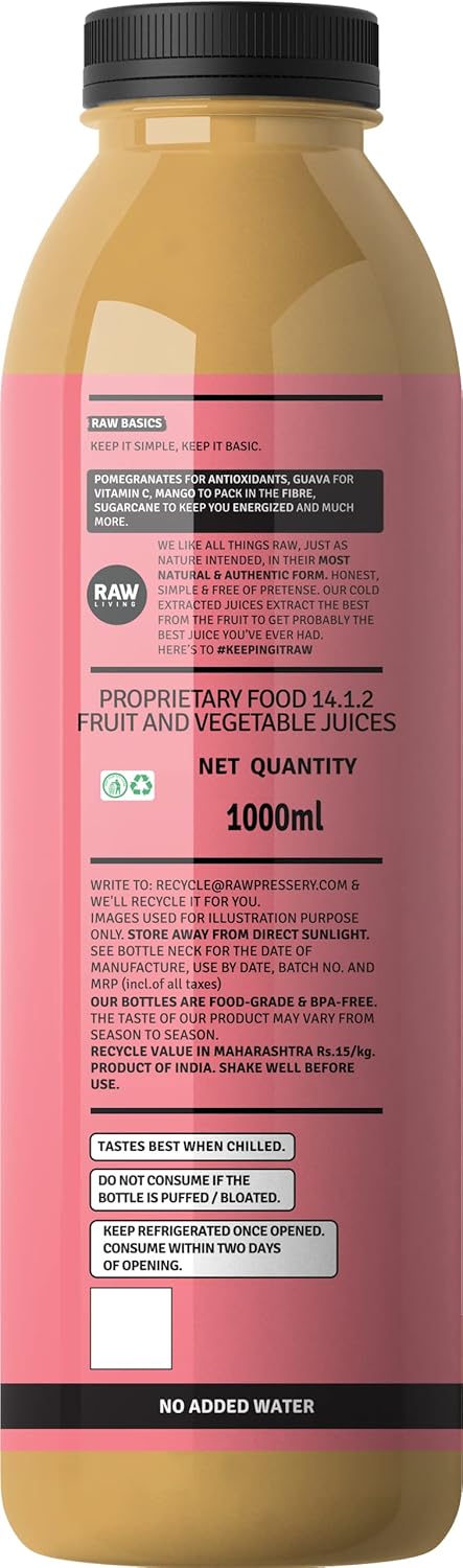 Raw Pressery Mixed Fruit Juice (2 X 1000Ml) High Vitamin C