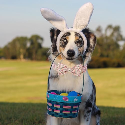 Miniatura 215 de Collar de perro con bandera estadounidense con pajarita, collar patriótico para perros pequeños, medianos y grandes, talla XS