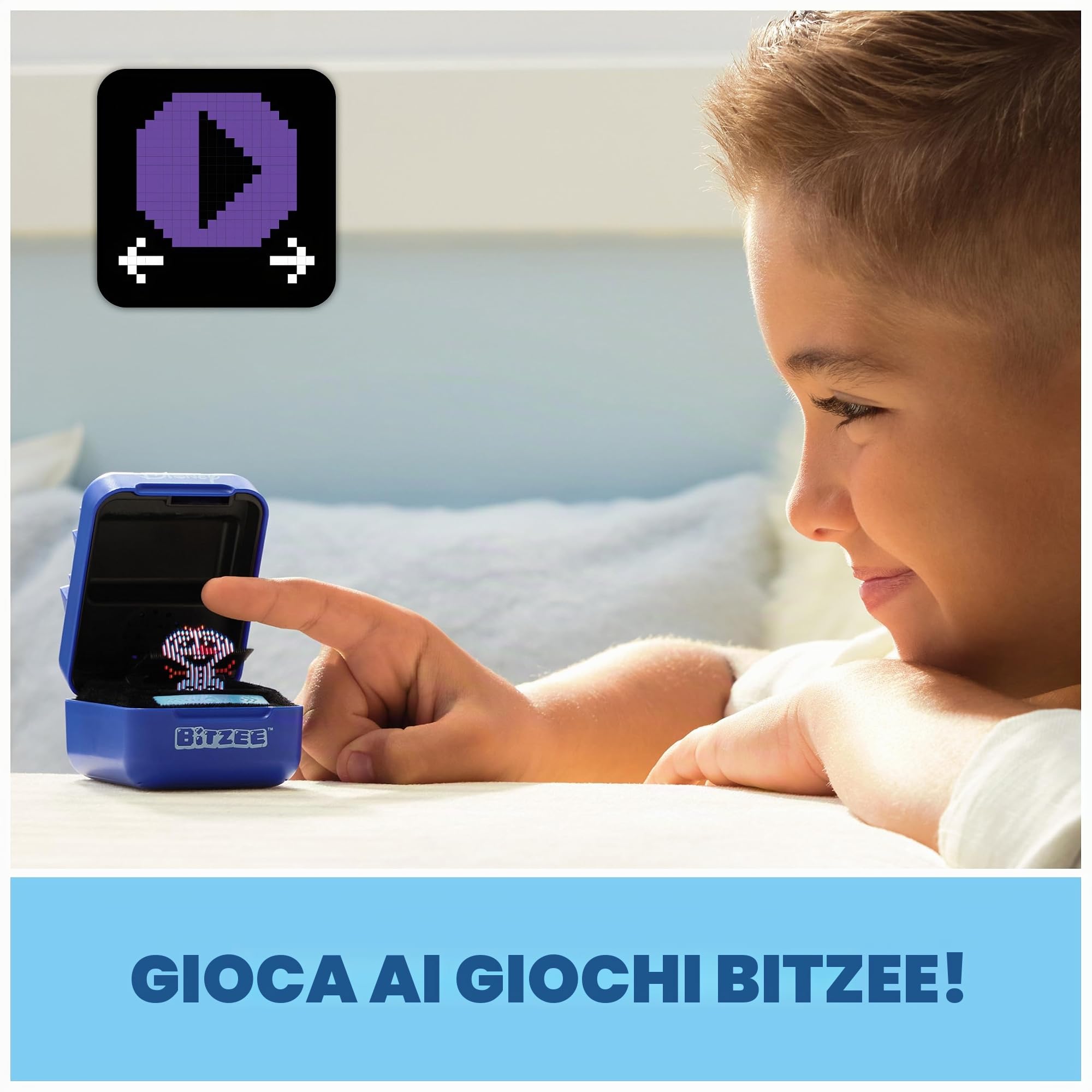 BITZEE, Disney con 30 Personaggi interattivi all'Interno, reagisce a Colpi, inclinazioni e rubinetti, Giocattoli Disney e Giocattoli digitali per Bambini, per Ragazze, Ragazzi e Fan