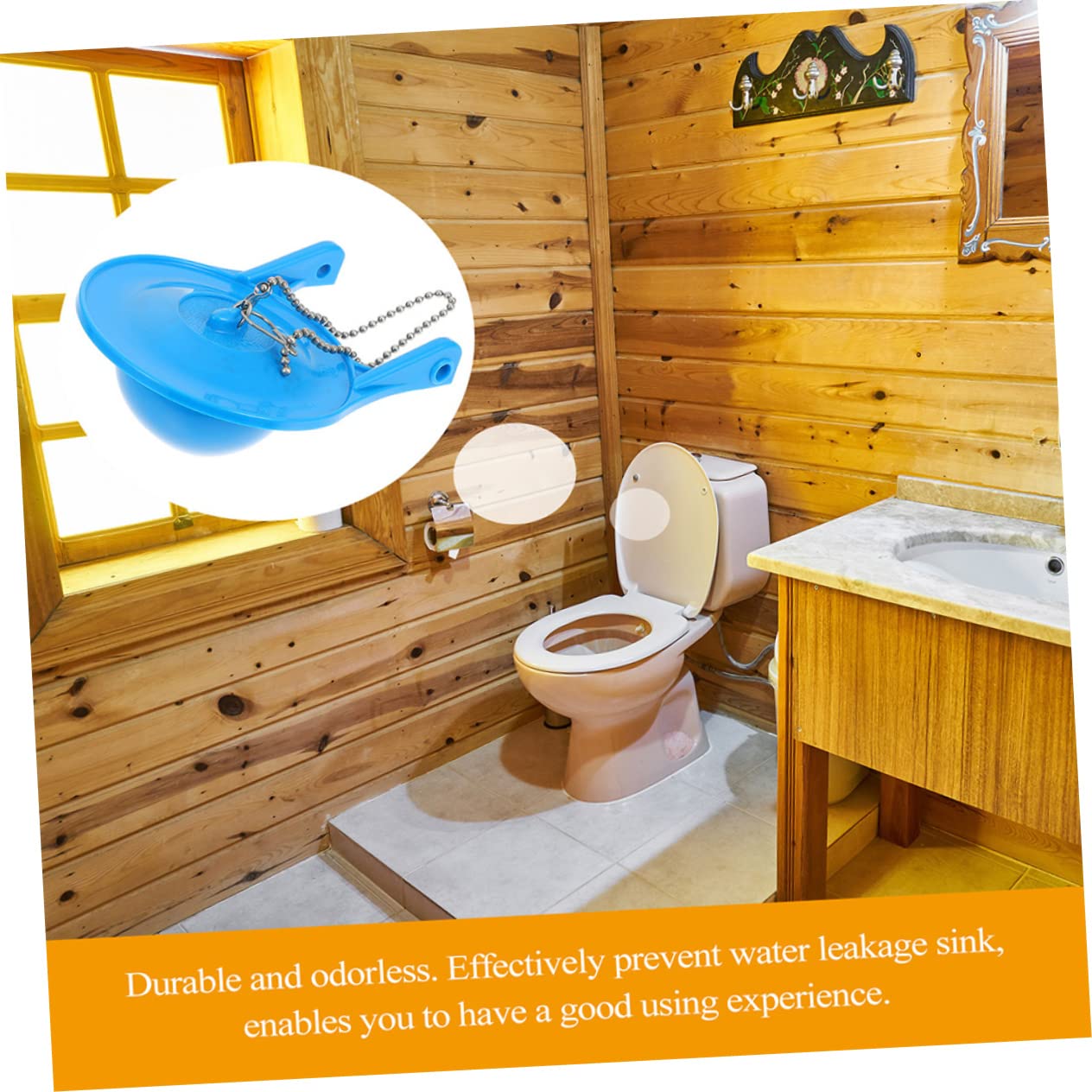 NUOBESTY 3 Sätze Abtropfenventilkautschukstopfen Abtropfen Kette Ersatzteile Für Toilettenklappen Haken Ersatz-toilettenklappe Reparaturteile Für Toiletten Pvc Blau 2 Stücke * 3