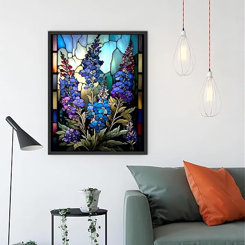 Miniatura 2 de Pintura de flores por números para adultos, pintura por números para adultos principiantes, pintura de flores por números para regalo, decoración de