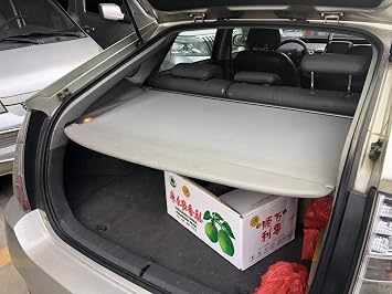 kaungka Cargo Cover Compatible for 2010-2015 Toyota Prius Base Retractable Trunk Shielding Shade GrayDoes Not Fit Prius V or C Models