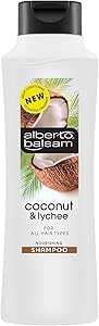 ALBERTO Balsam Shampoo Kokos & Litschi – Feuchtigkeitsspendend Für Alle Haartypen, 350 Ml