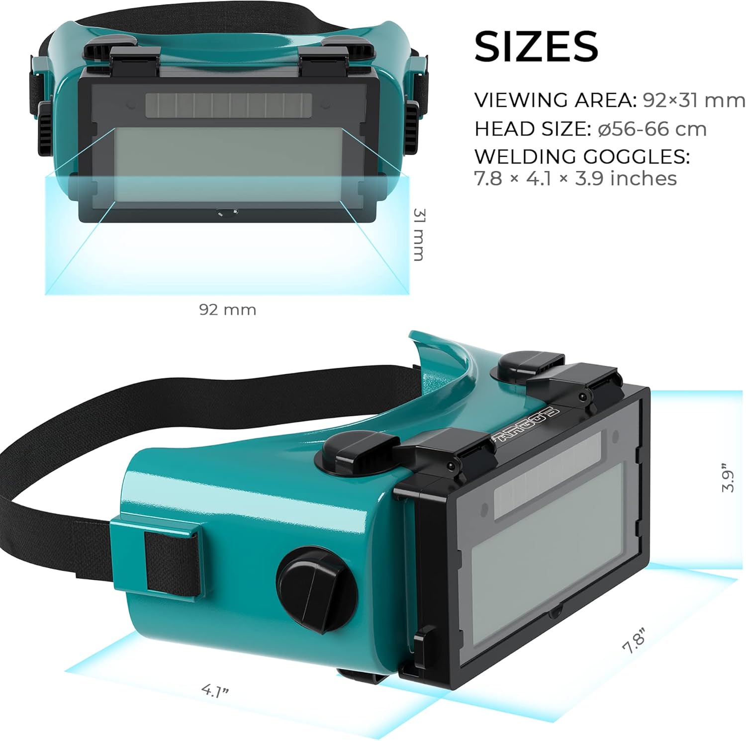 SPARGOS Welding Goggles Glasses Auto Darkening Solar Welders Helmet Eyes Gas Torch Cutting Flip Up Lens Eye Protection