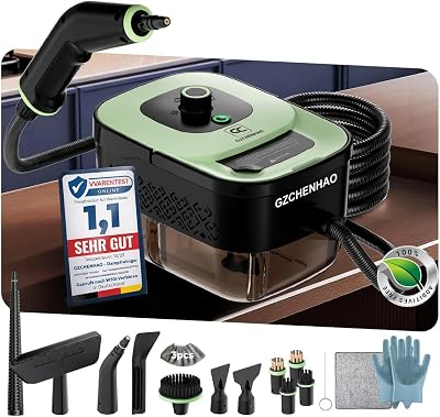 GZCHENHAO Dampfreiniger Handgerät mit 18-Teiligem Zubehör,