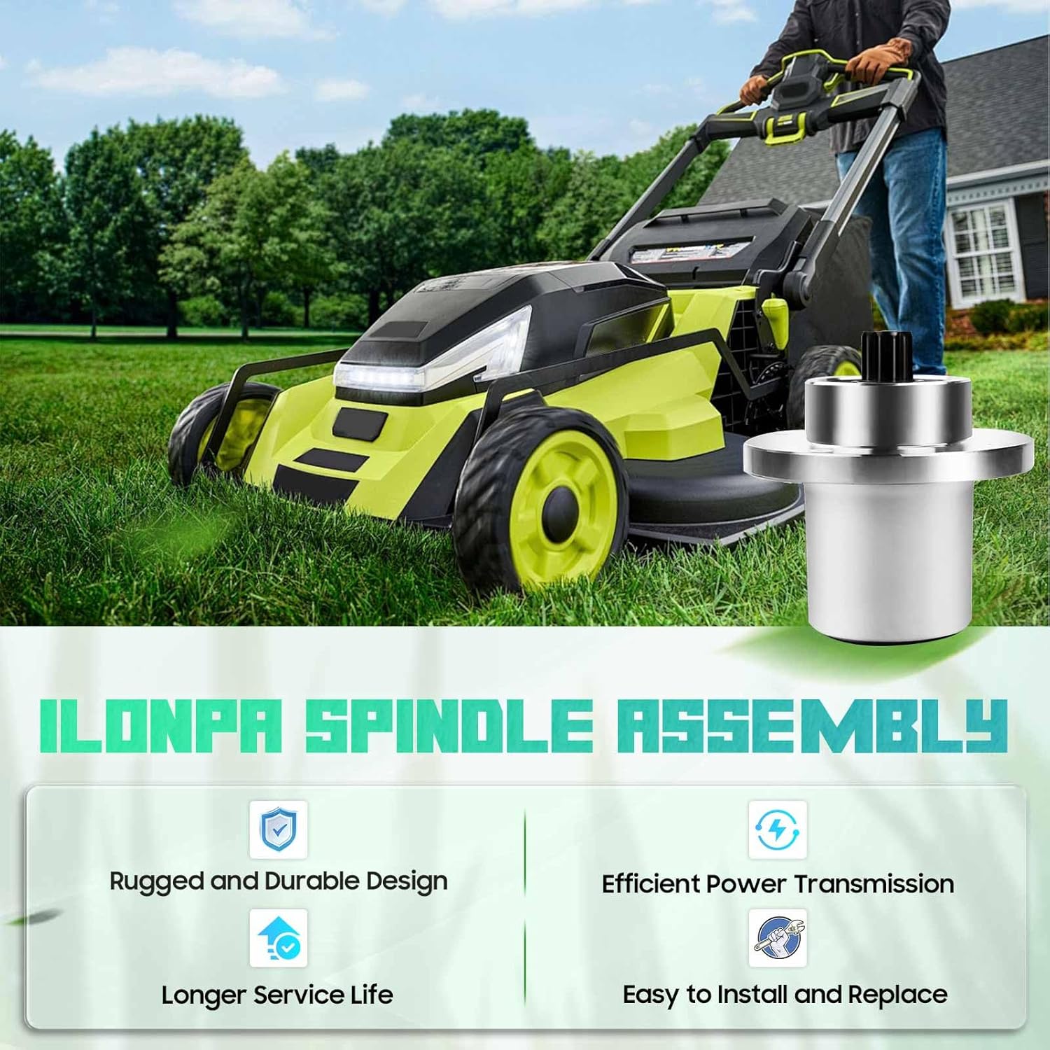 3 Pack 783506 Spindle Assembly for Hustler FasTrak SD Mini Z Super Mini Z TrimStar Z4 RD FasTrak - Fits 36" 42" 44" 48" 52" 60" Mower Decks - Replacement for Hustler Spindle 783506
