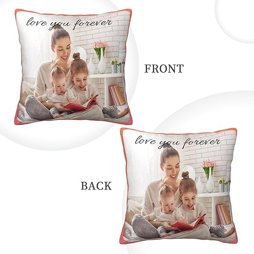Miniatura 2 de Funda de almohada personalizada, funda de almohada personalizada con impresión de doble cara con imágenes, fotos, texto, almohadas decorativas