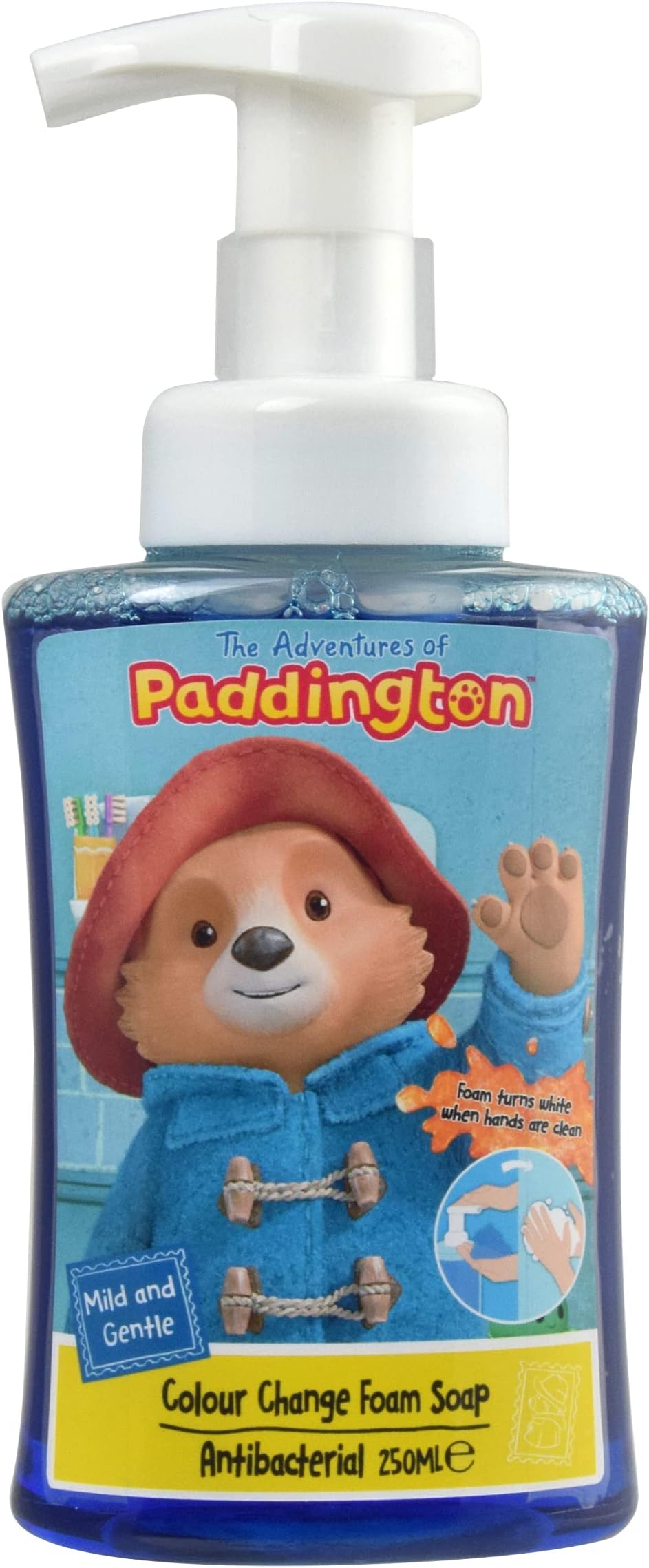 Paddington Bear Colour Change Foaming Children's Hand Wash - 250ml (Blue)